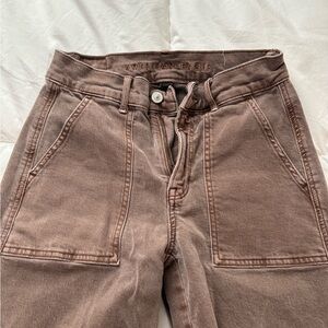 American Eagle Outfitters Women's High Rise Tan Jeans